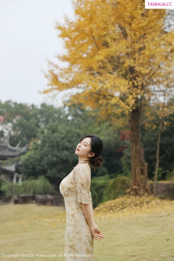   [XiuRen]高清写真图 2026.01.09 No.11214 小肉肉咪 黄色蕾丝内衣第5张图片